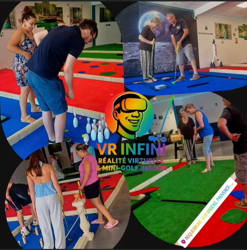 Mini-golf indoor VR INFINI à Roquebrune-sur-Argens, proche Fréjus et Draguignan