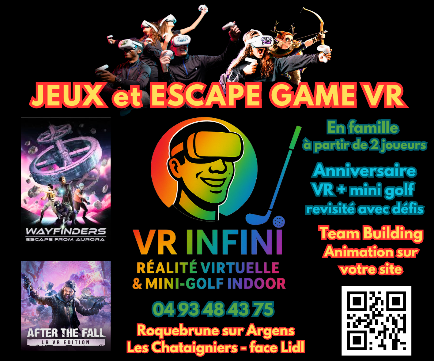 Tarifs réalité virtuelle VR Infini Roquebrune-sur-Argens