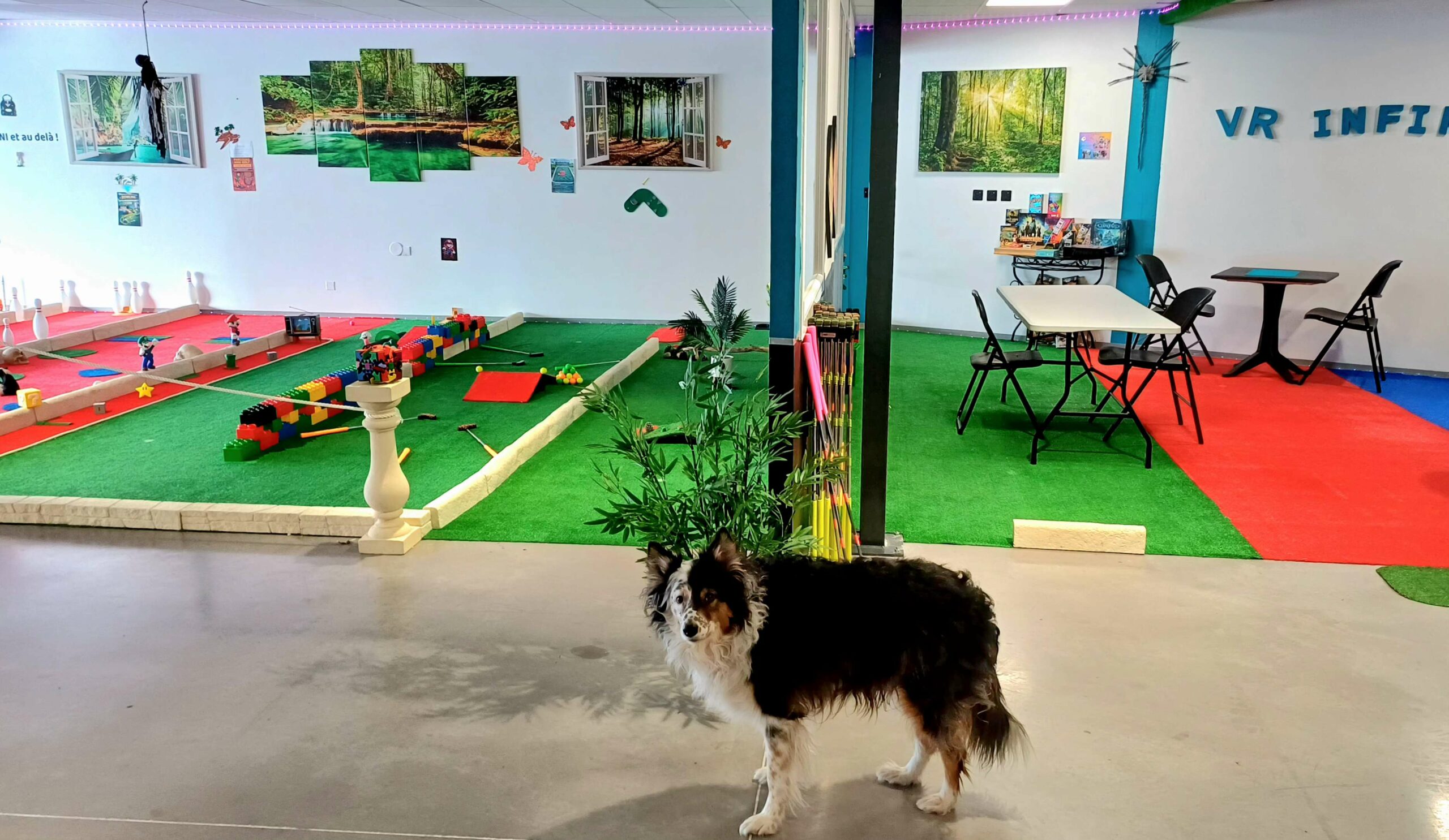 Décor du mini-golf indoor VR INFINI
