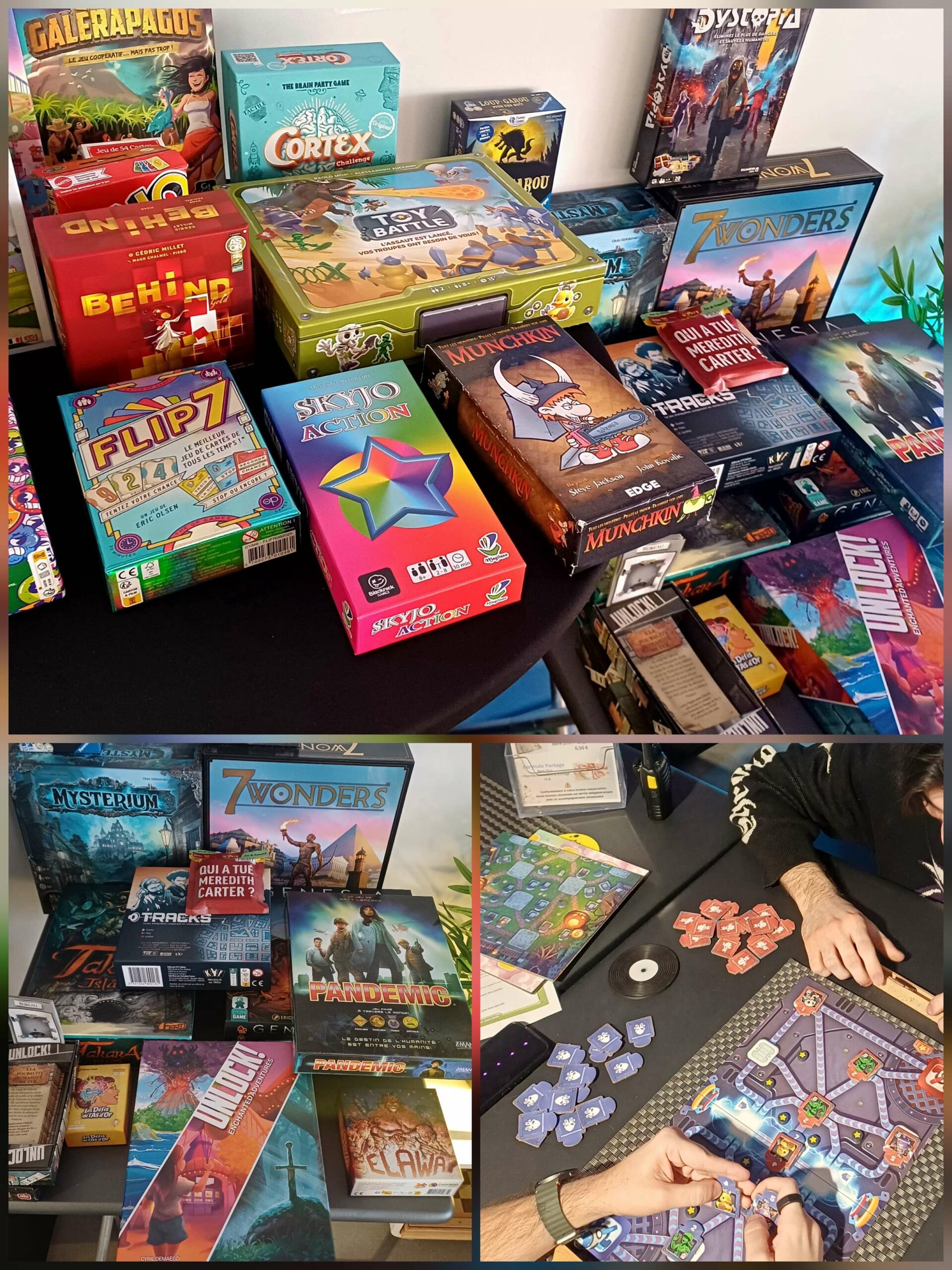 Joueurs autour d'un jeu de société chez VR Infini