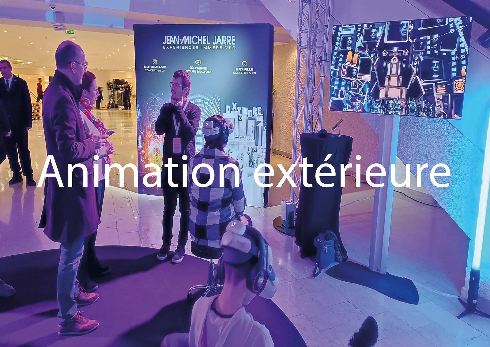 Animation VR Infini lors d'un événement extérieur